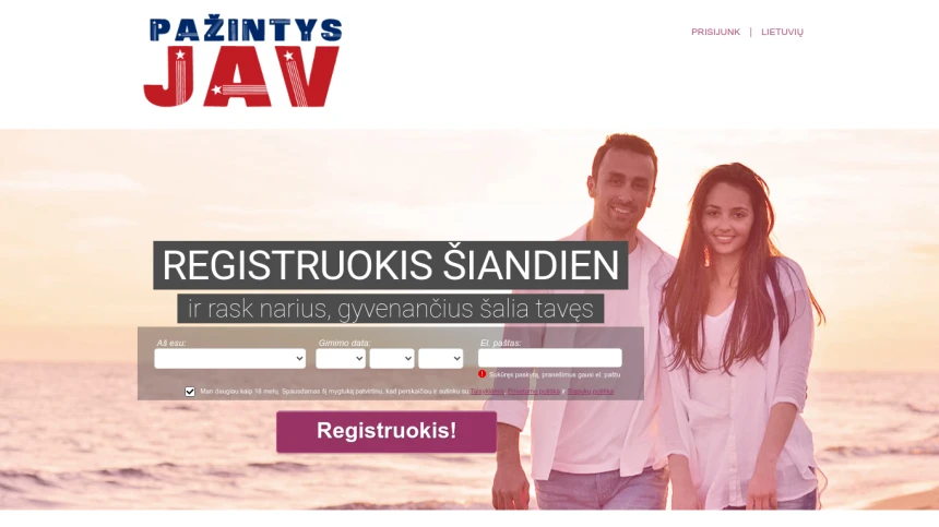 Pažintys JAV