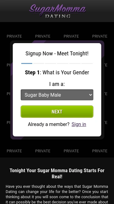 Sugar Momma Dating