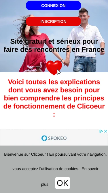 CliCoeur : Le site de rencontre gratuit pour trouver l'amour en 1 seul clic