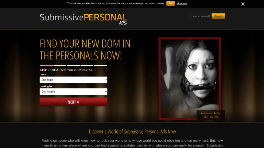 Submissive Personal Ads