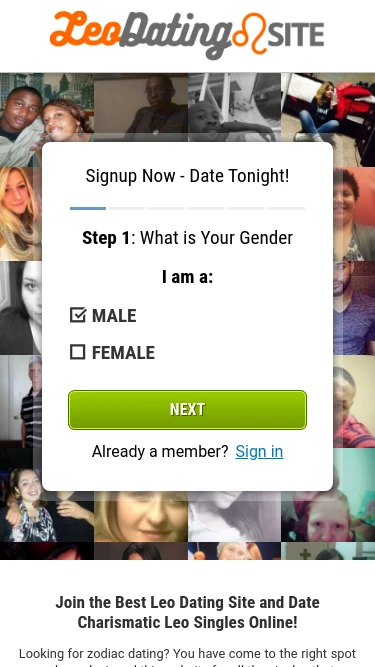 Leo Dating Site