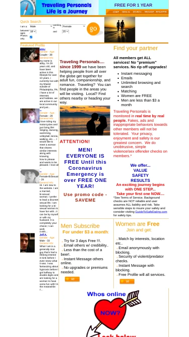 Traveling Personals