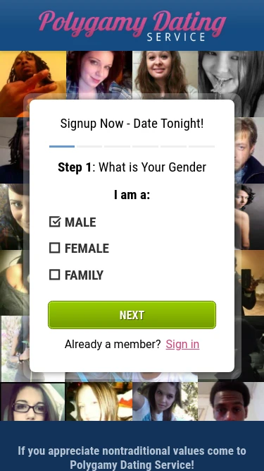 Polygamy Dating Service