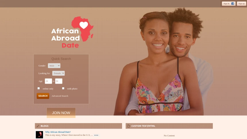 African Abroad Date
