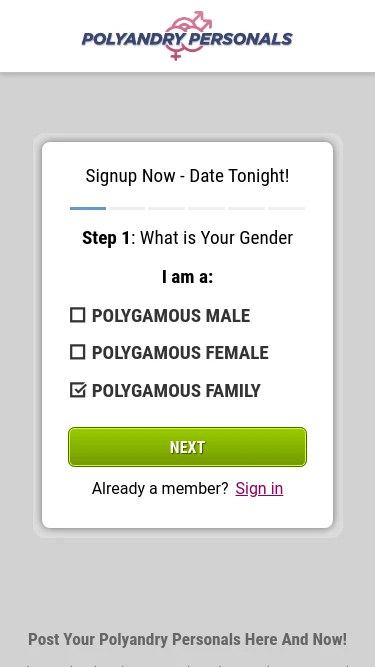 Polyandry Personals