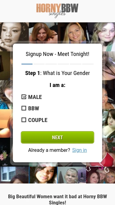 Horny BBW Singles