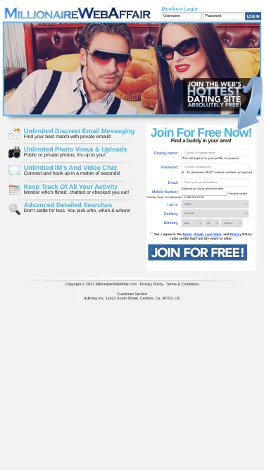 Millionaire Web Affair