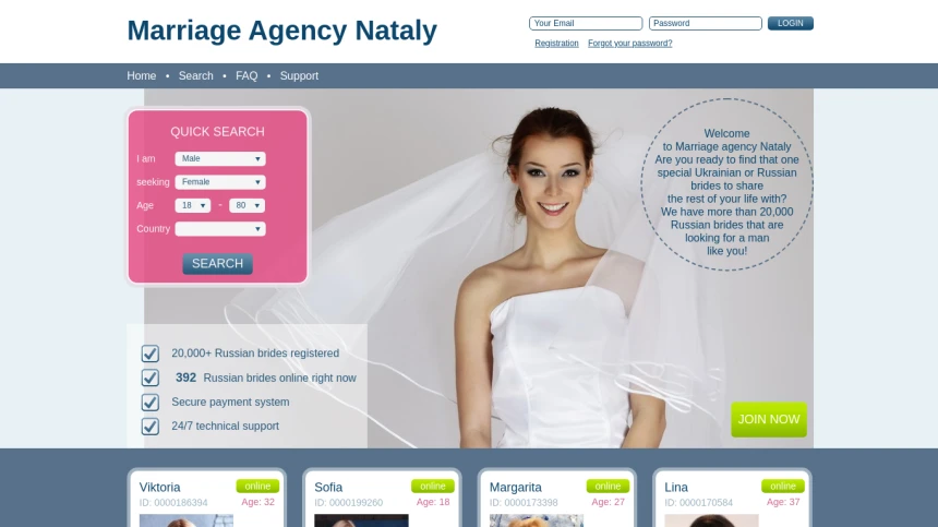 Marriage Agency Nataly.