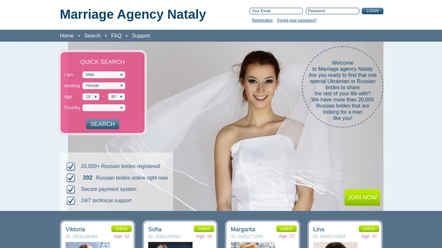 Обзор Marriage Agency Nataly и отзывы пользователей 2021