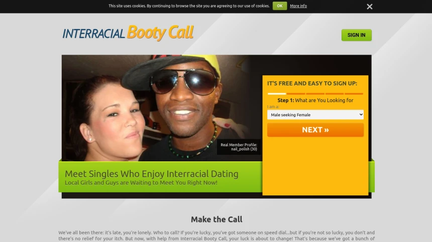 Interracial Booty Call