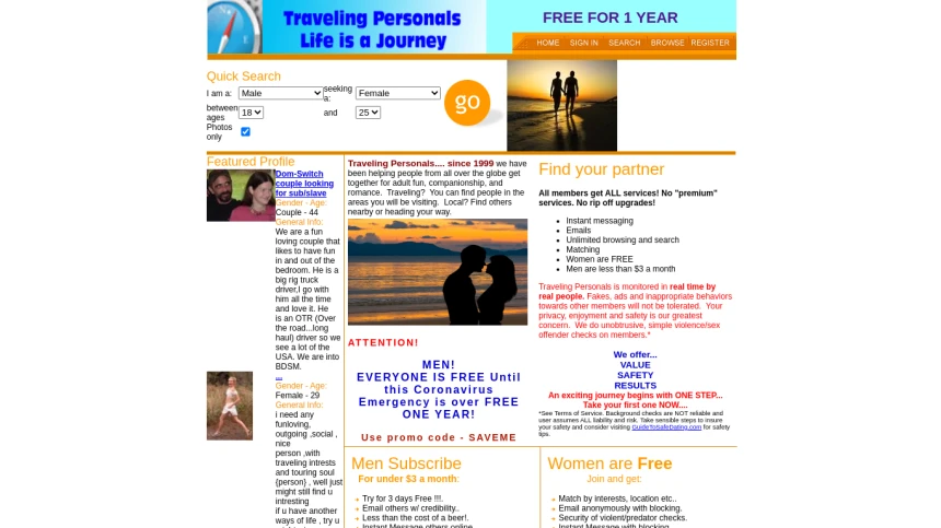 Traveling Personals