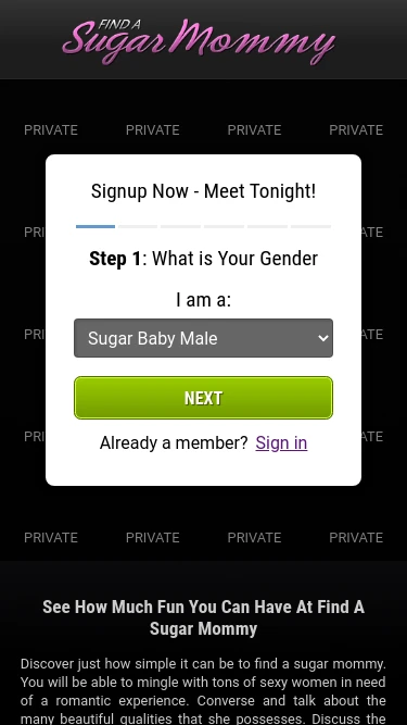 Find a Sugar Mommy