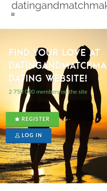 Dating and Matchmaking