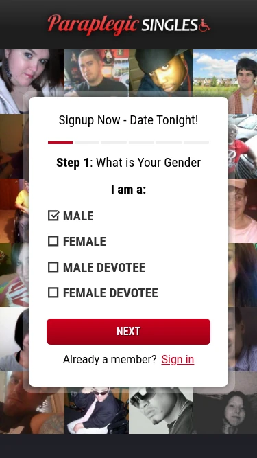 Paraplegic Singles