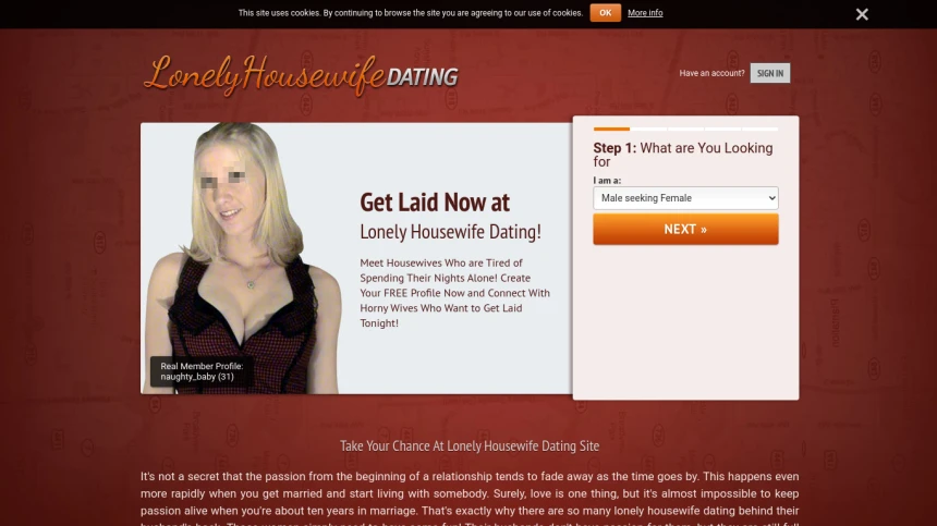 Lonely Housewife Dating