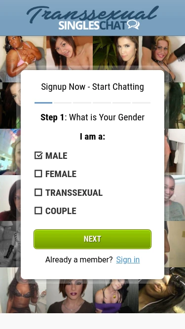 Transsexual Singles Chat