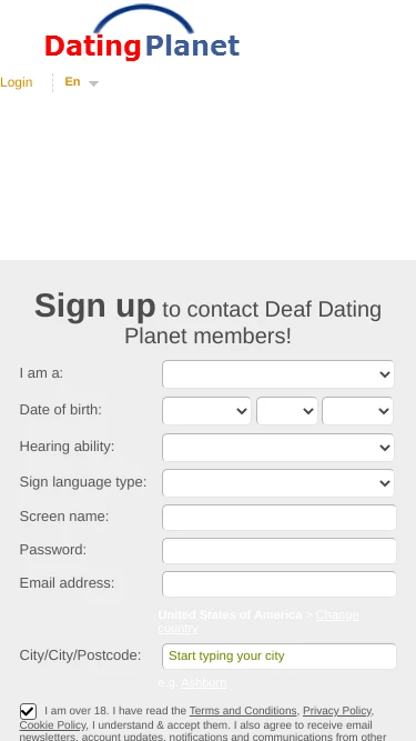 Deaf Dating Planet