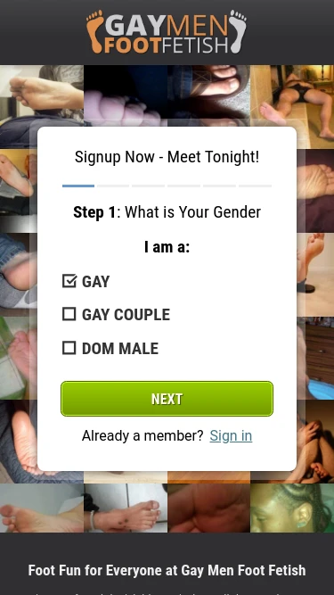 Gay Men Foot Fetish