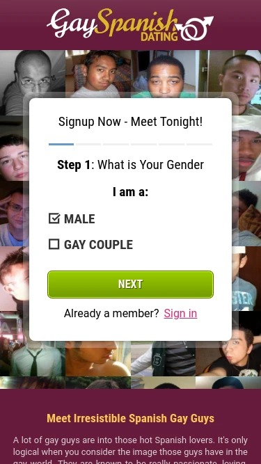 Gay Spanish Dating